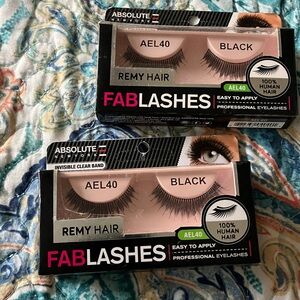 Lot 2 Remy Hair FABLASHES in Black